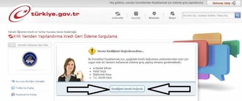 kyk tekrar yapılandırma kredi geri ödeme sorgulama e-sorgulama.com