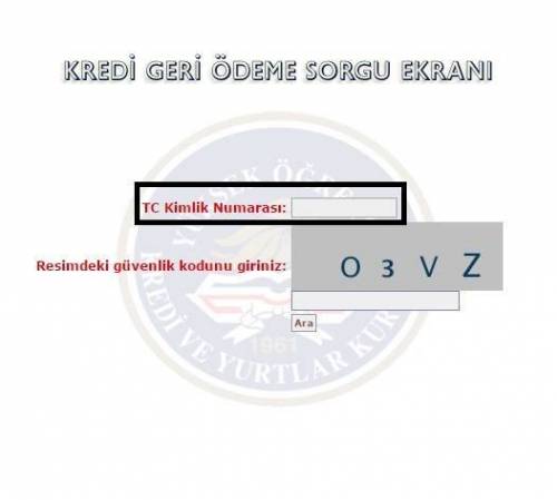 öğrenim kredisi borç sorgulama e-sorgulama.com