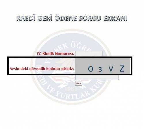 öğrenim kredisi borç sorgulama e-sorgulama.com