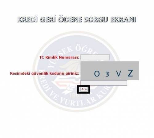 öğrenim kredisi borç sorgulama e-sorgulama.com