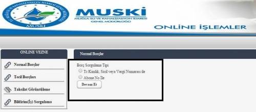 muğla muski su fatura sorgulama e-sorgulama.com