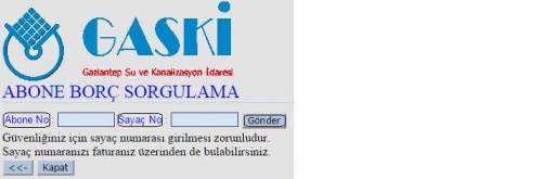 gaski fatura sorgulama e-sorgulama.com