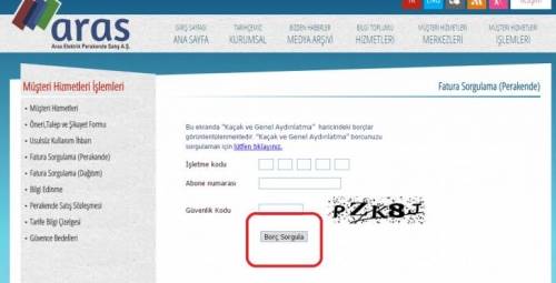 ardahan aras edaş elektrik fatura sorgulama e-sorgulama.com