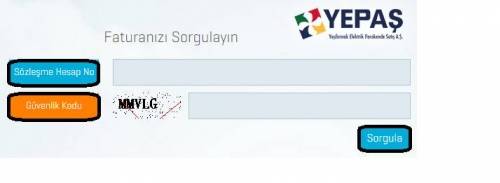 yepaş fatura sorgulama e-sorgulama.com