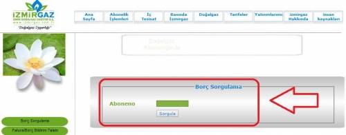 izmir izmirgaz doğalgaz fatura sorgulama e-sorgulama.com