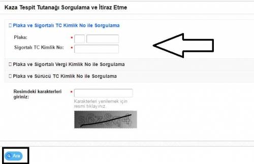 plaka hasar kaydı sorgulama e-sorgulama.com