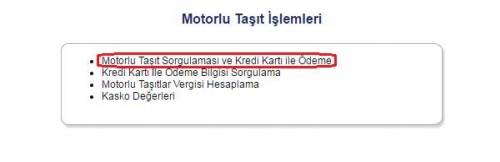trafik cezası kredi kartı ile ödeme e-sorgulama.com