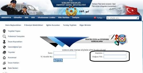 trafik cezası sorgulama e-sorgulama.com