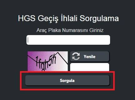 hgs borç sorgulama e-sorgulama.com