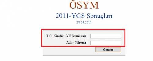 öss sonuçları sorgulama e-sorgulama.com