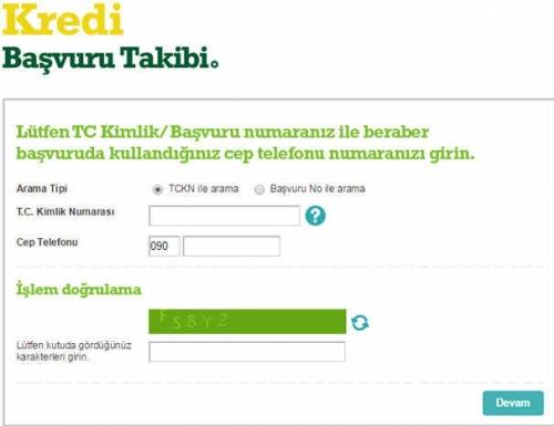 garanti bankası kredi başvuru sonucu e-sorgulama.com