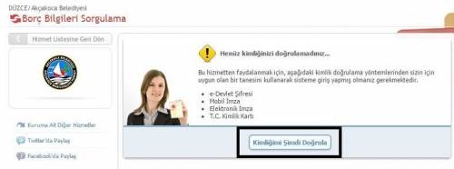 akçakoca belediyesi borç bilgileri sorgulama e-sorgulama.com